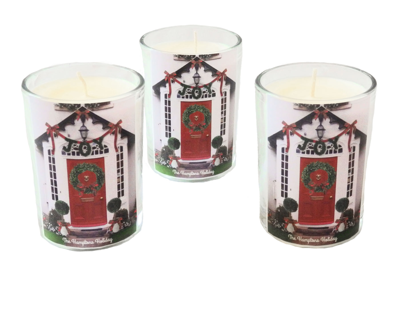 The Hamptons Holiday Candle Jar with Lid-Coconut Soy Wax