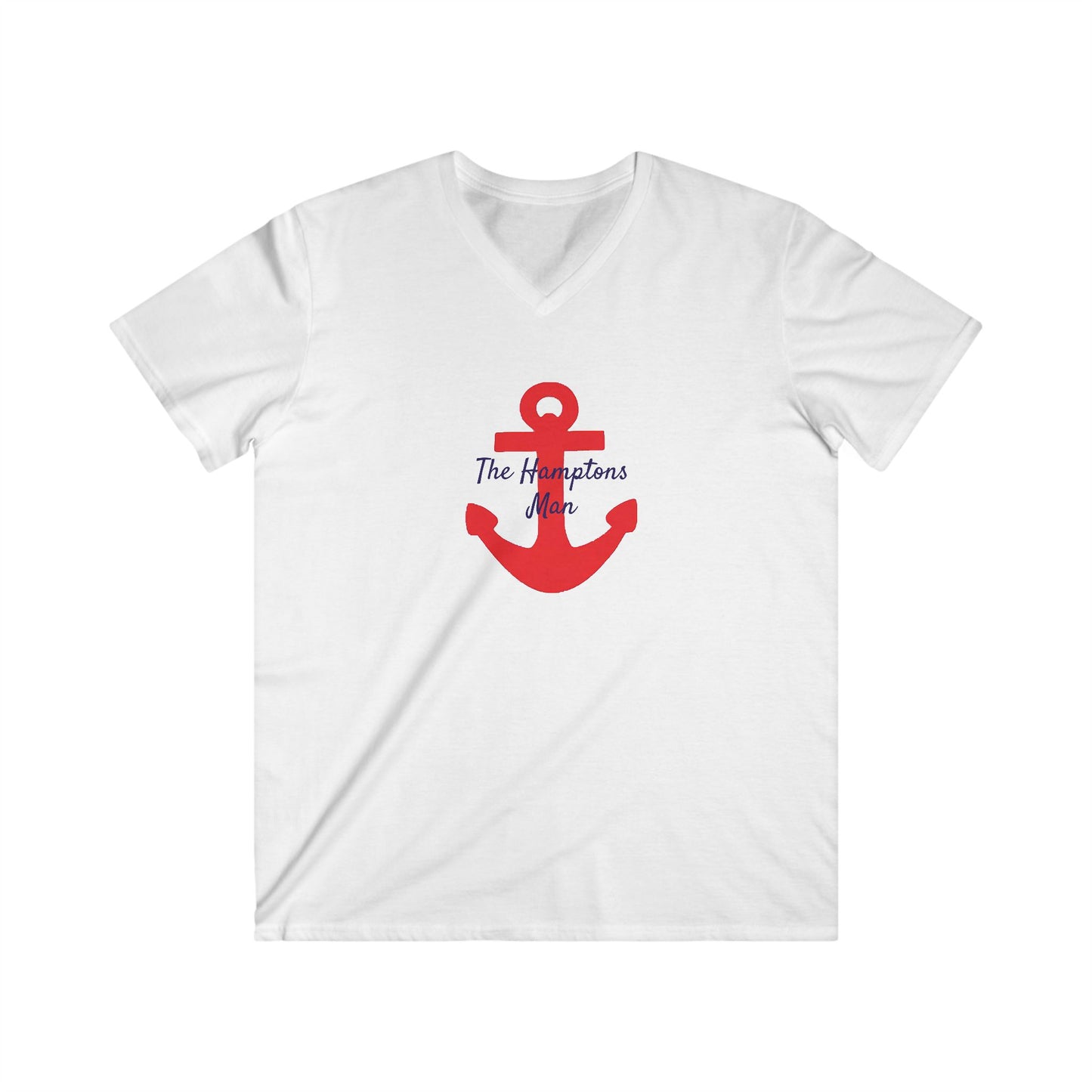 The Hamptons Man Anchor V-Neck Tee