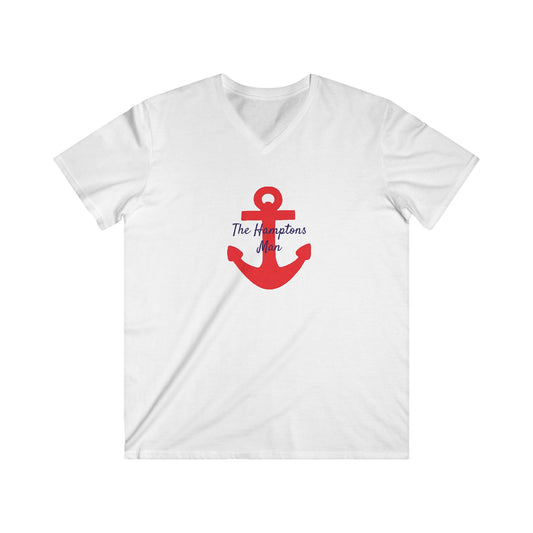 The Hamptons Man Anchor V-Neck Tee