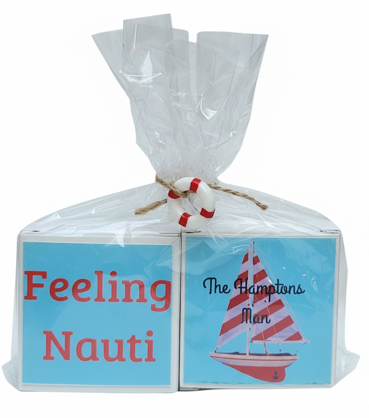 The Hamptons Man Feeling Nauti Soap Bar Set of 2-Vegan Mango Butter Soap
