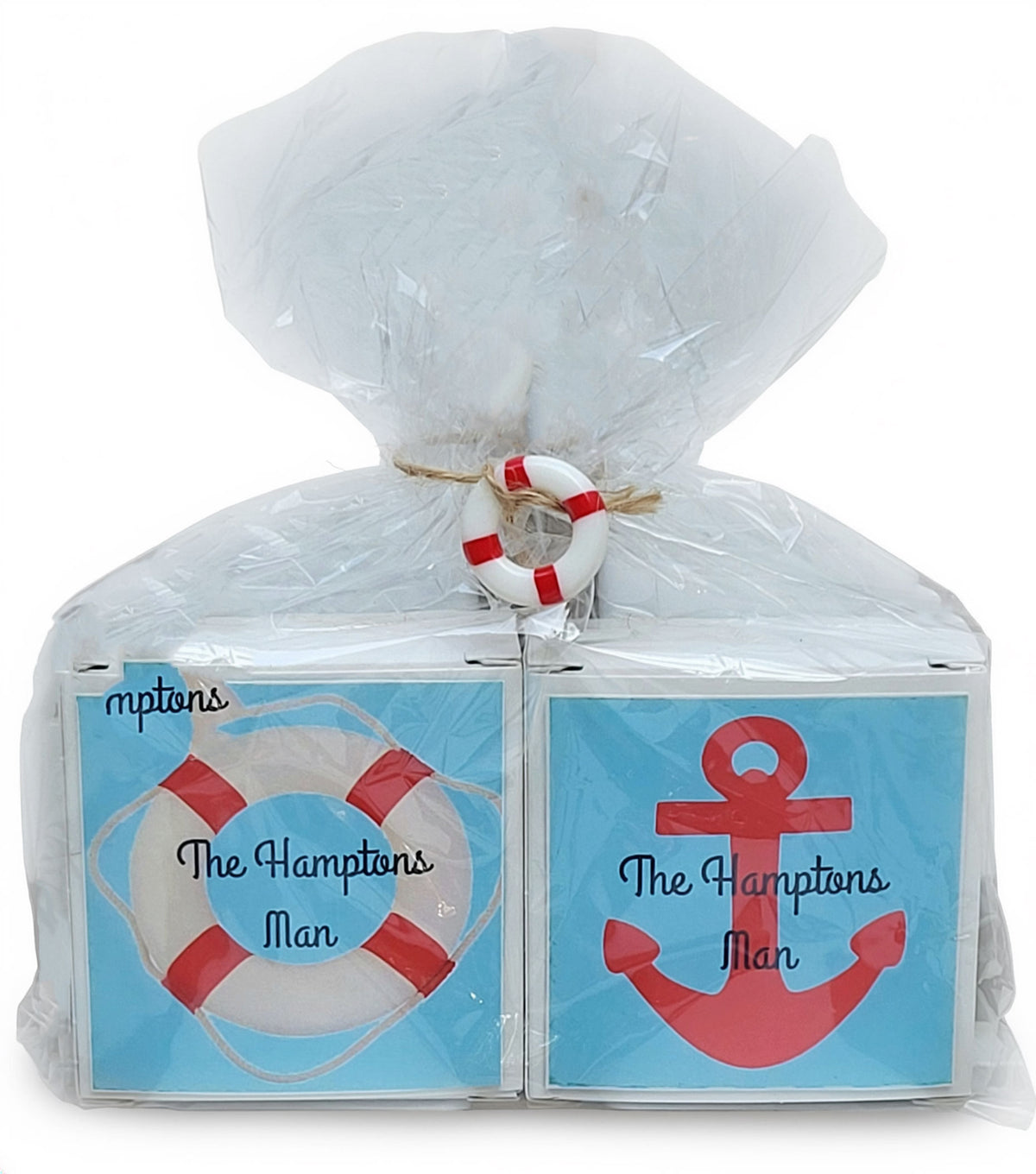 The Hamptons Man Anchor Soap Bar Set of 2-Vegan Mango Butter Soap