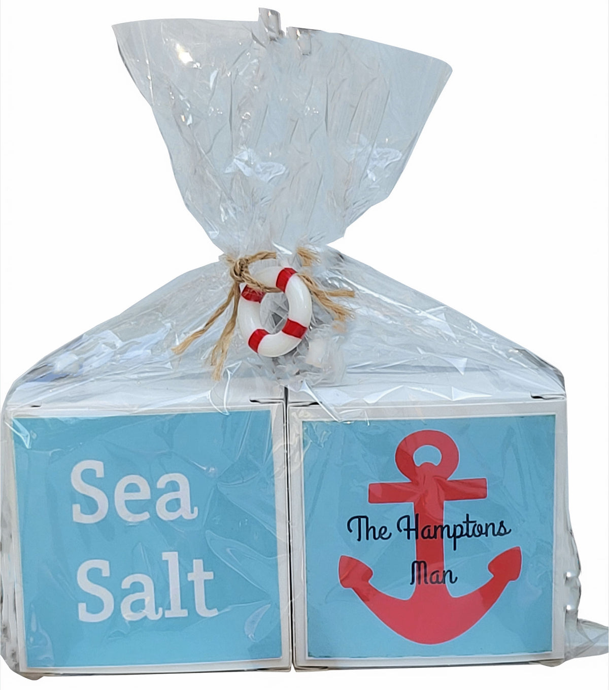 The Hamptons Man Sea Salt & Anchor Soap Bar Set of 2-Vegan Mango Butter Soap