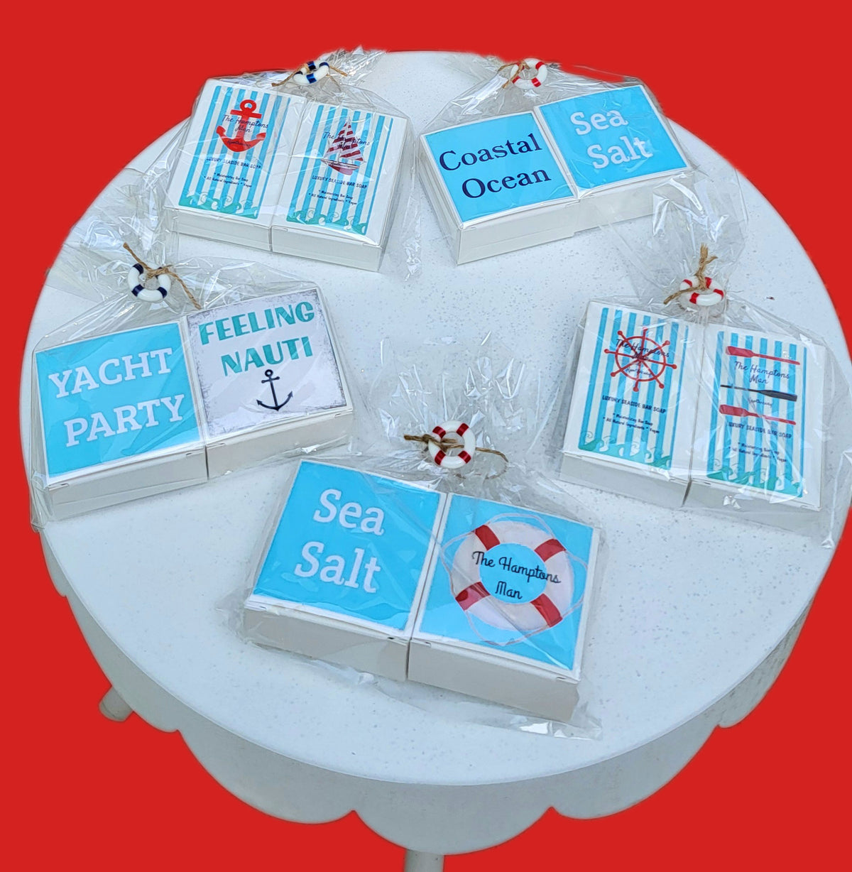 The Hamptons Man Ocean Soap Bar Set of 2-Vegan Mango Butter Soap
