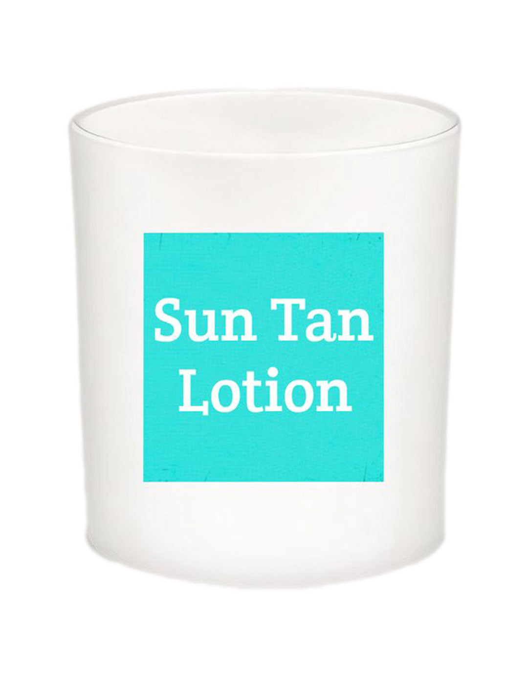 The Hamptons Man Sun Tan Lotion Candle Jar with Lid-Coconut Soy Wax